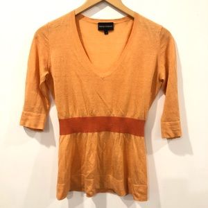 Emporio Armani Size 38 Orange Top